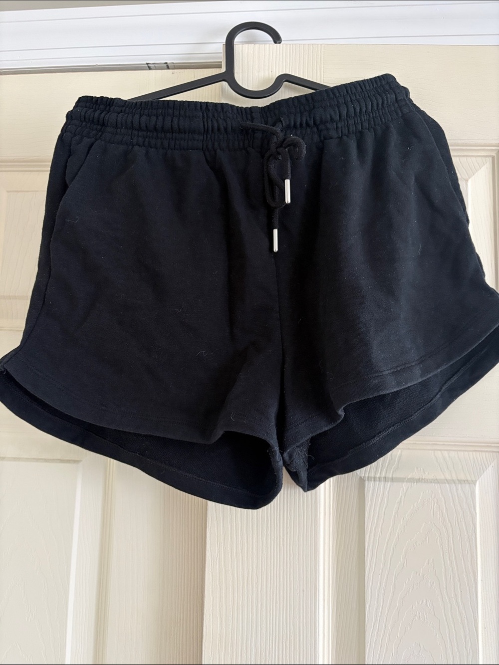 Black Women's Drawstring Lounge Shorts